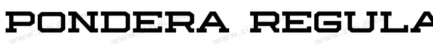 Pondera Regular字体转换 Pondera Regular字体转换